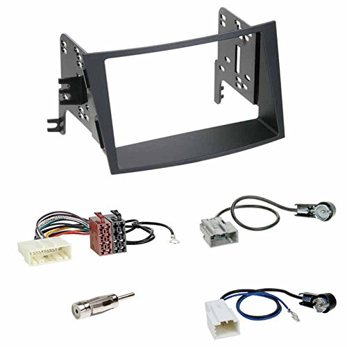 Einbauset: Autoradio Doppel-DIN 2-DIN Radioblende schwarz+ ISO Radioadapter + Antennenadapter für Subaru Legacy ab 09/2009 /Outback ab 09/2009 von Schlauer-Shop24