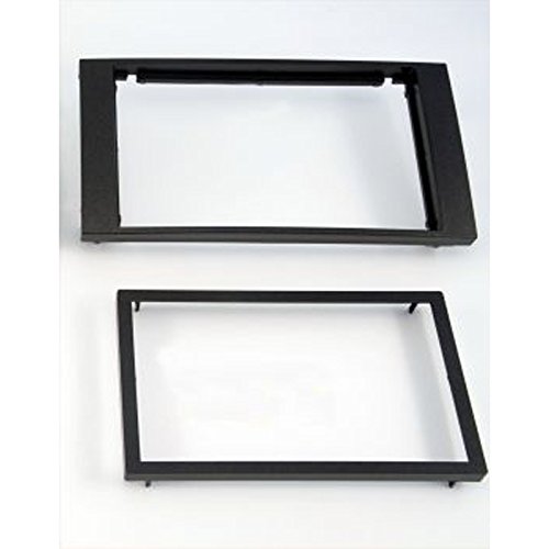 Einbauset: Doppel 2-DIN Radio Blende Radioblende kompatibel mit Ford Focus, C-Max Fiesta bis 2008 Fusion bis 2012 Transit Conect ab 2006 S-Max 2006-2007 Galaxy 2006-2007 Kuga ab 2008 Piano Black von Schlauer-Shop24