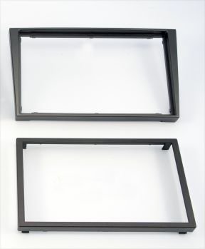 Einbauset: Doppel-DIN 2-DIN Radioblende Abdeckung für Opel Signum ab Baujahr 2005 / Opel Vesctra C / CW ab Baujahr 2005 - Autoradio Blende - Farbe: black charcoal von Schlauer-Shop24