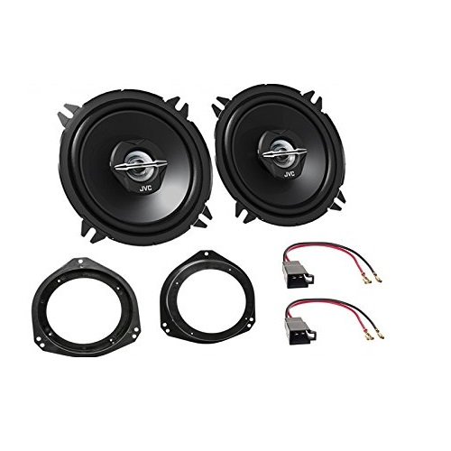 LSP-Set: JVC CS-J520X 250Watt 2-Wege Koaxial Lautsprecher+ Lautsprecherkabel Ring für Opel Corsa B (S93) 01/1993 -> 08/2008 Corsa C (X01) 11/2000 ->10/2006 Tigra (S93) Opel Vivaro (E7/F7/X83) ab 2001 von Schlauer-Shop24