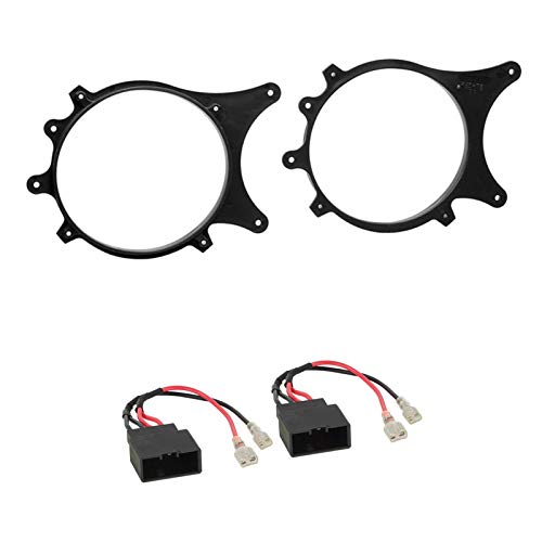 LSP-Set: Lautsprecherringe Lautsprecher Ringe 130 mm für BMW 3er Compact (E36) von 03/1994-08/2000 + Lautsprecher KFZ Adapterkabel von Schlauer-Shop24