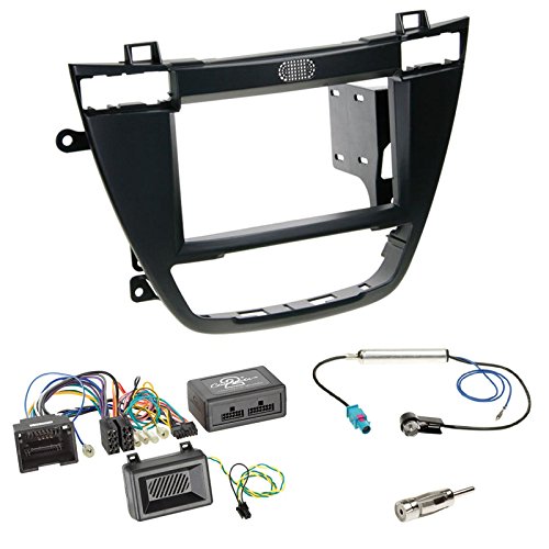 Radioblendenset mit KENWOOD LFB : 2-DIN Radioblende in schwarz + ISO Adapter • Antennenadapter für Opel Insignia (OG-A/GMIK) 2008 - 2013 von Schlauer-Shop24