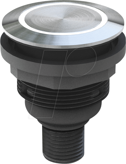 SVATLRRI0202C005 - Drucktaster - 1 S, STOP, Edelstahl, LED-Ring rot von Schlegel