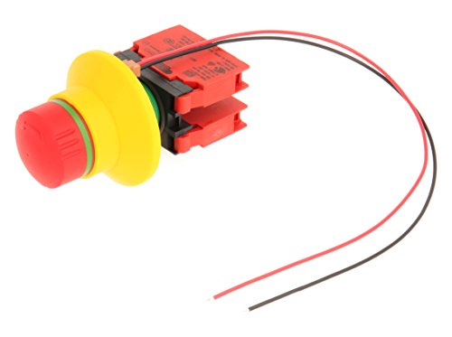 Schlegel 23.001.570 beleuchtete Not-Halt-Taste, Kontaktgeber mit 2 Öffner inklusive Modulhalter und Verbindungskabel, rot von Schlegel