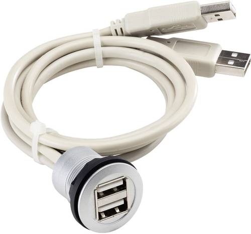 Schlegel USB-Einbaubuchse 2.0 Typ A zweifach Buchse, Einbau RRJ_2USB RRJ_2USB Inhalt: 1St. von Schlegel