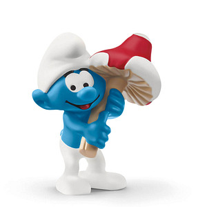 Schleich® Die Schlümpfe 20819 Schlumpf mit Glückspilz Spielfigur von Schleich®