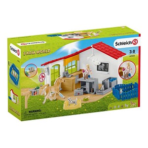 Schleich® Farm World 42502 Tierarzt-Praxis mit Haustieren Spielfiguren-Set von Schleich®