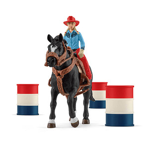 Schleich® Farm World 42576 Barrel Racing mit Cowgirl Spielfiguren-Set von Schleich®