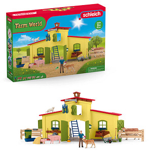 Schleich® Farm World 42605 Großer Stall mit Tieren und Zubehör Spielfiguren-Set von Schleich®