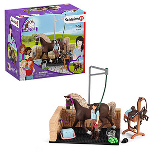 Schleich® Horse Club 42438 Waschplatz mit Emily & Luna Spielfiguren-Set von Schleich®