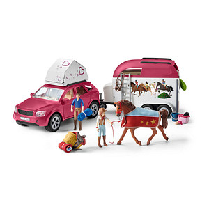 Schleich® Horse Club 42535 Abenteuer mit Auto und Pferdeanhänger Spielfiguren-Set von Schleich®