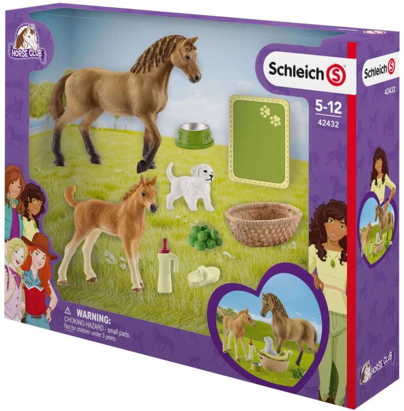 Schleich® Spielfiguren-Set Horse Club Sarahs Tierbaby-Pflege 42432 von Schleich®