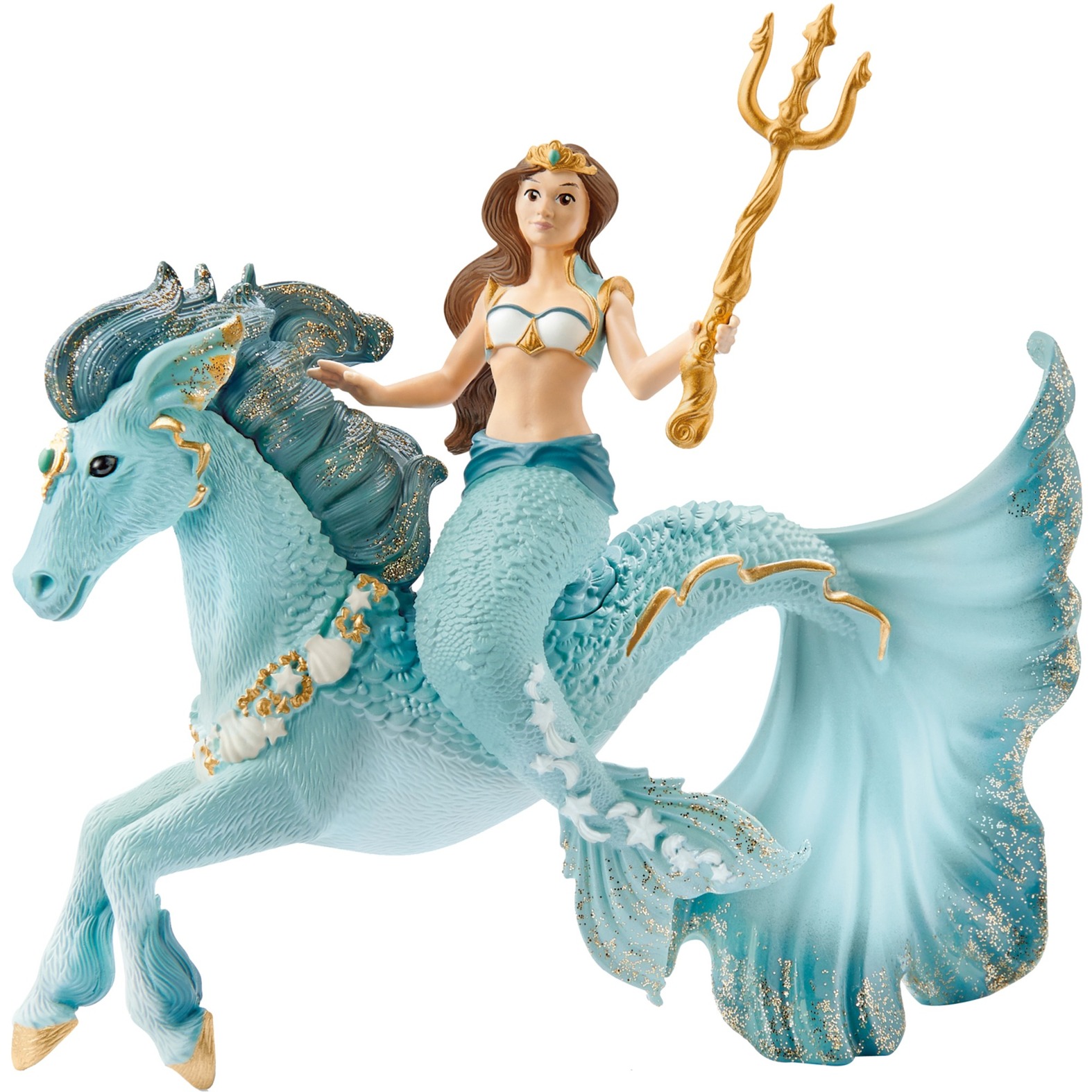 Bayala Meerjungfrau-Eyela auf Unterwasserpferd, Spielfigur von Schleich