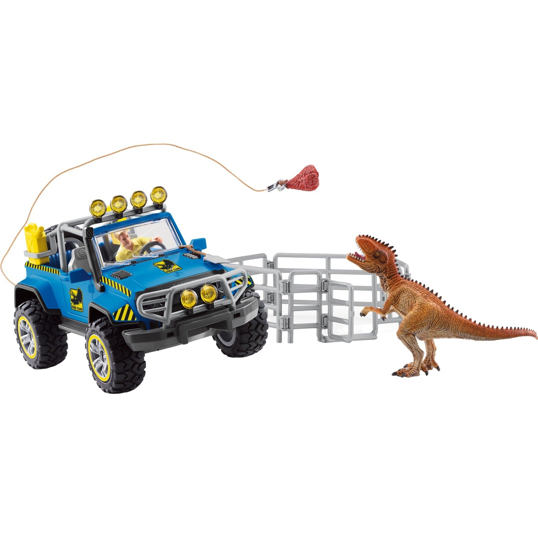 Dinosaurs Geländewagen mit Dino-Außenposten, Spielfigur von Schleich