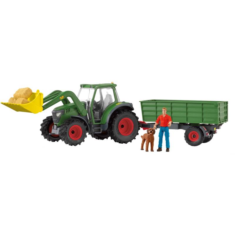 Farm World Traktor mit Anhänger, Spielfahrzeug von Schleich