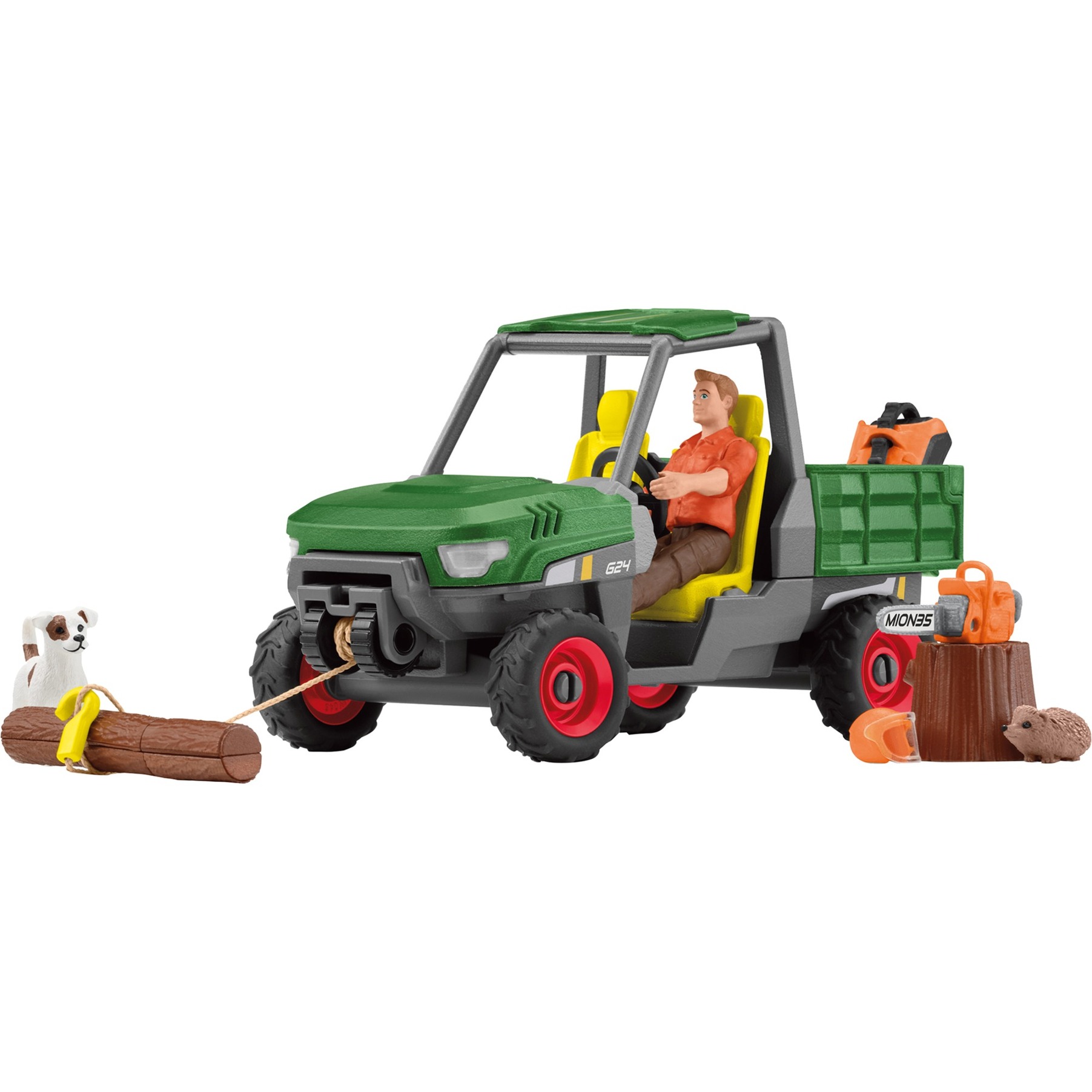 Farm World Waldbauer mit Fahrzeug, Spielfigur von Schleich