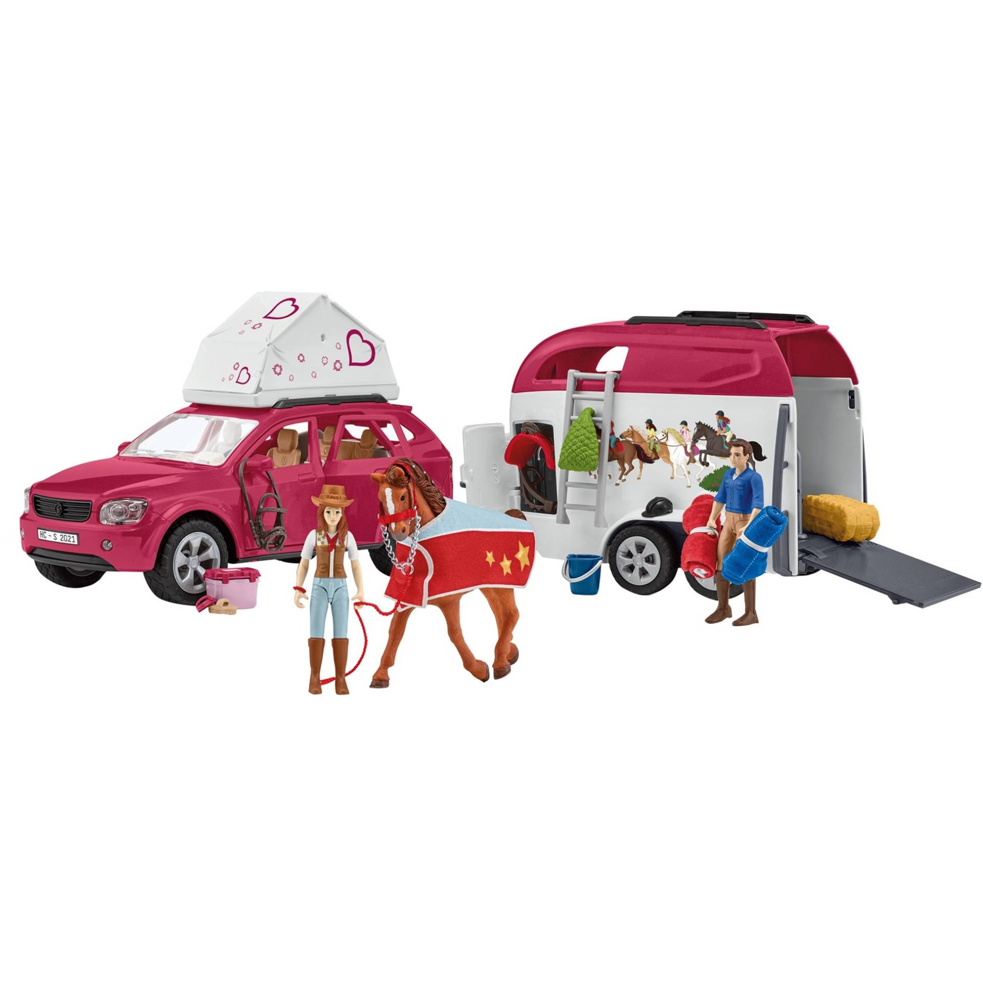 Horse Club Abenteuer mit Auto und Pferdeanhänger, Spielfahrzeug Horse Club Abenteuer mit Auto und Pferdeanhänger, Spielfahrzeug von Schleich