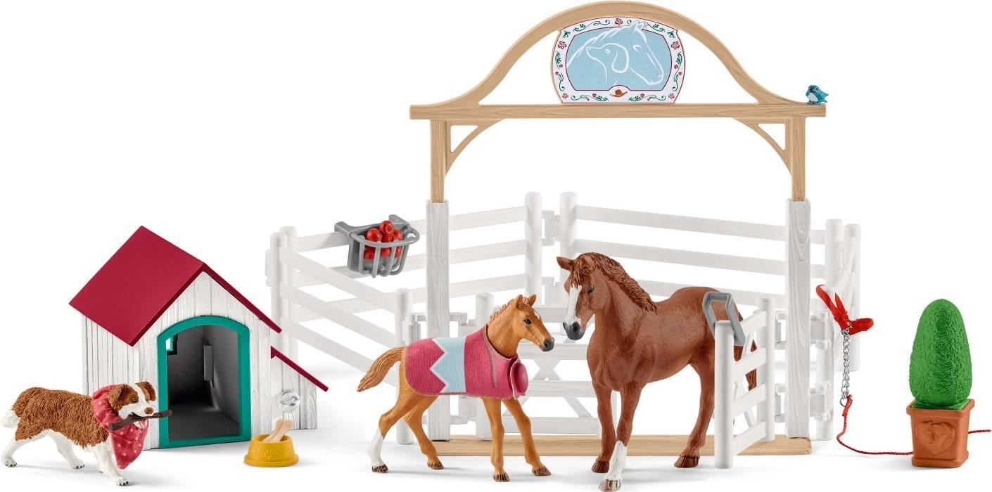 Schleich Horse Club Hannahs guest horses with Ruby the dog (42458) von Schleich