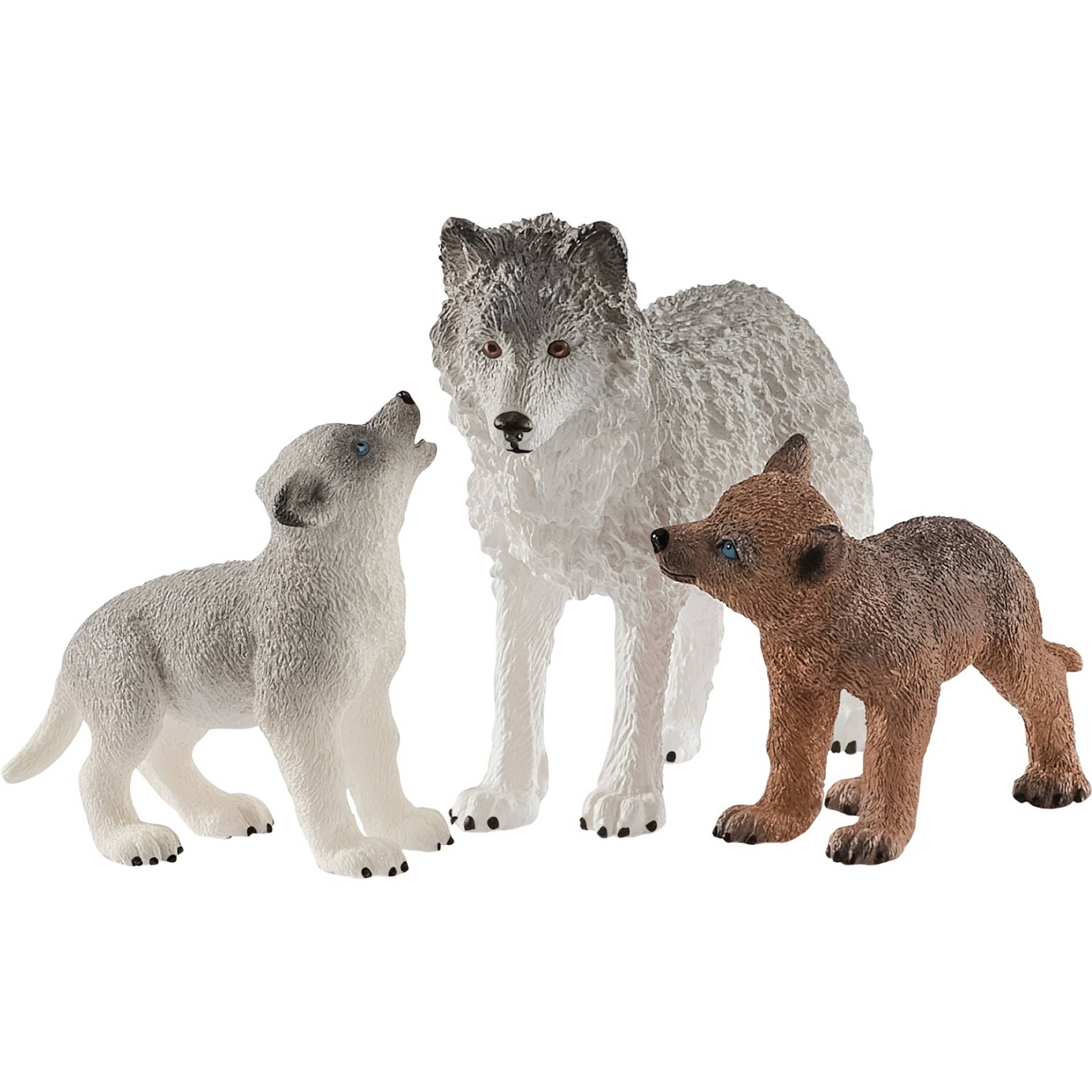 Wild Life Wolfsmutter mit Welpen, Spielfigur Wild Life Wolfsmutter mit Welpen, Spielfigur von Schleich