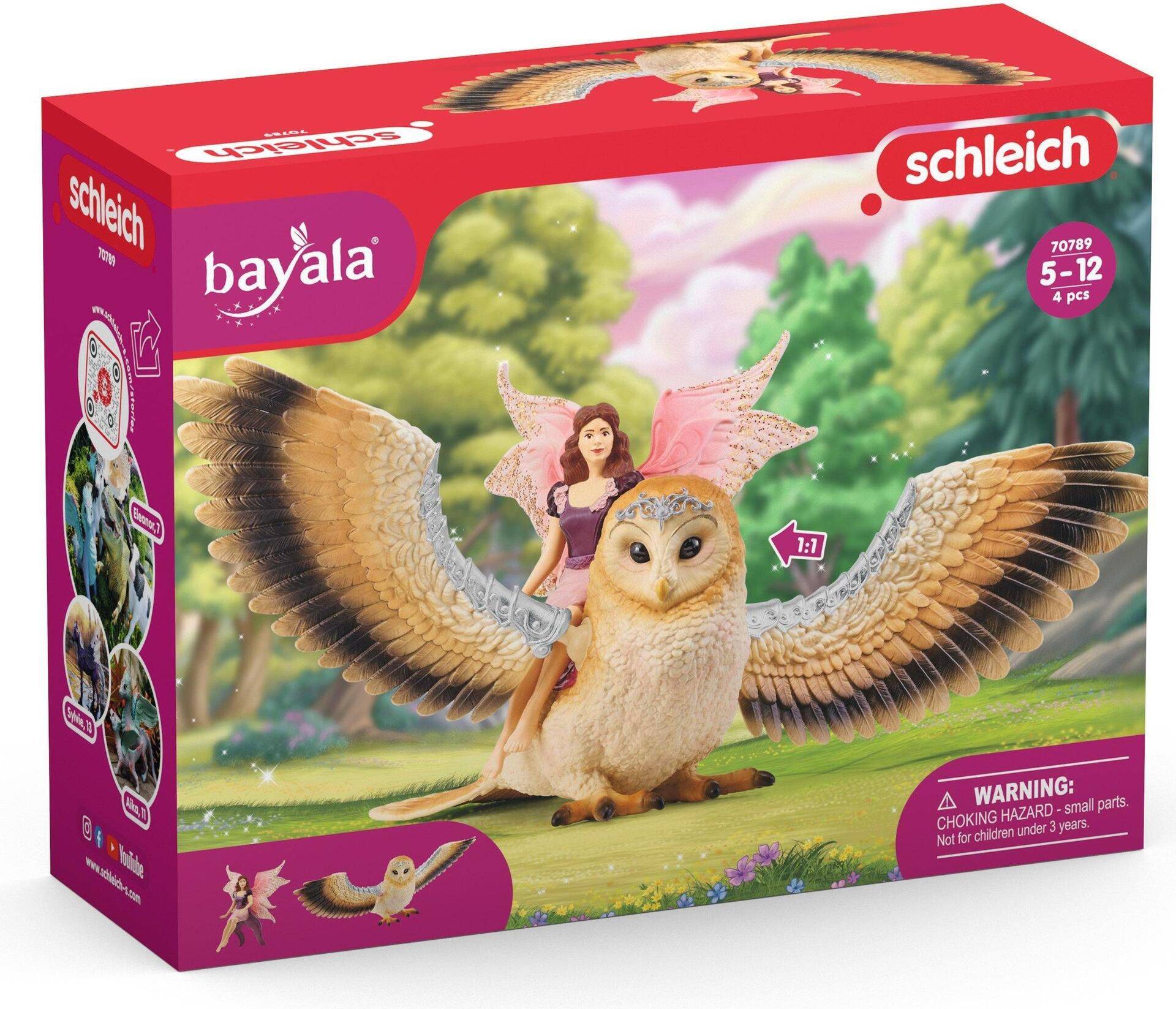 schleich Bayala Elfe auf Glitzer-Eule V2- 70789 (70789) von Schleich