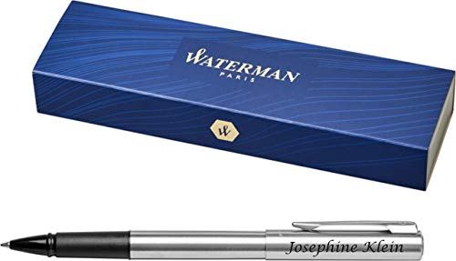 Original Waterman® Tintenroller Graduate Edelstahl Matt C.C. S0038550 mit Laser-Gravur graviert Rollerball von Schmalz®