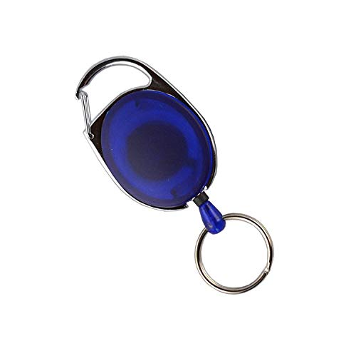 Skipasshalter blau transparent mit Schlüsselring, Ausweishalter, Ausweisjojo, Skipassjojo, Yoyo von Schmalz®