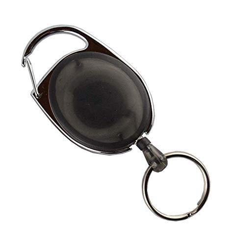 Skipasshalter schwarz transparent mit Schlüsselring, Ausweishalter, Ausweisjojo, Skipassjojo, Yoyo von Schmalz®