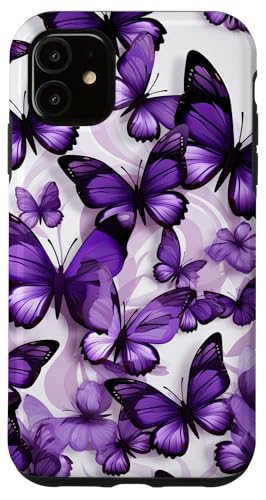 Hülle für iPhone 11 Schmetterling lila Schmetterlinge Natur blauer Hülle für iPhone 11 Schmetterling lila Schmetterlinge Natur blauer von Schmetterling und fliegende Insekten Designs