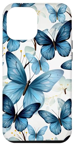 Hülle für iPhone 15 Pro Max Schmetterling blaue Schmetterlinge Natur blauer von Schmetterling und fliegende Insekten Designs