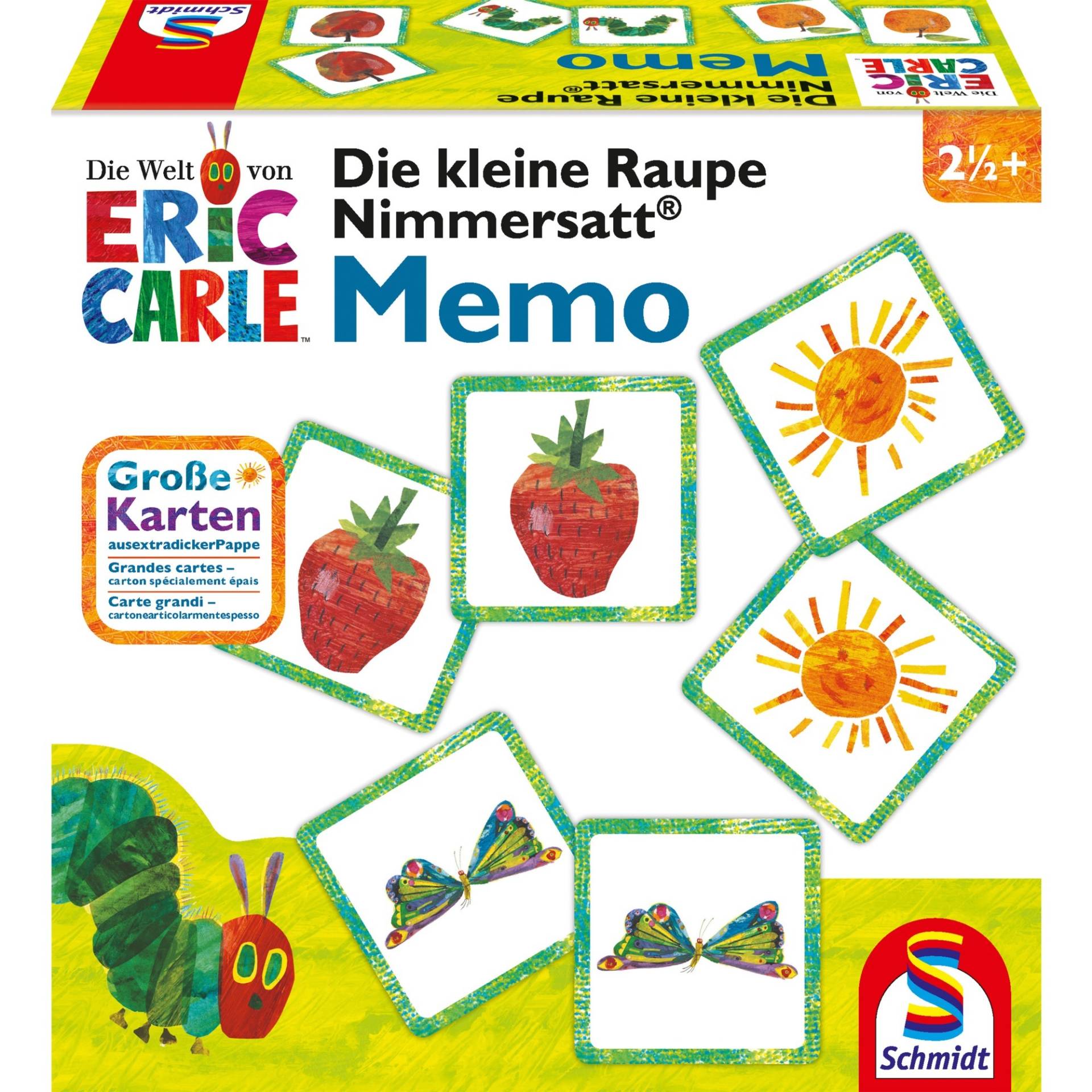 Die kleine Raupe Nimmersatt Memory, Gedächtnisspiel von Schmidt Spiele