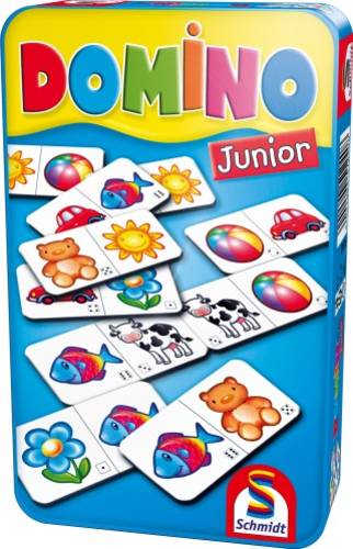 Domino Junior Metalldose von Schmidt Spiele