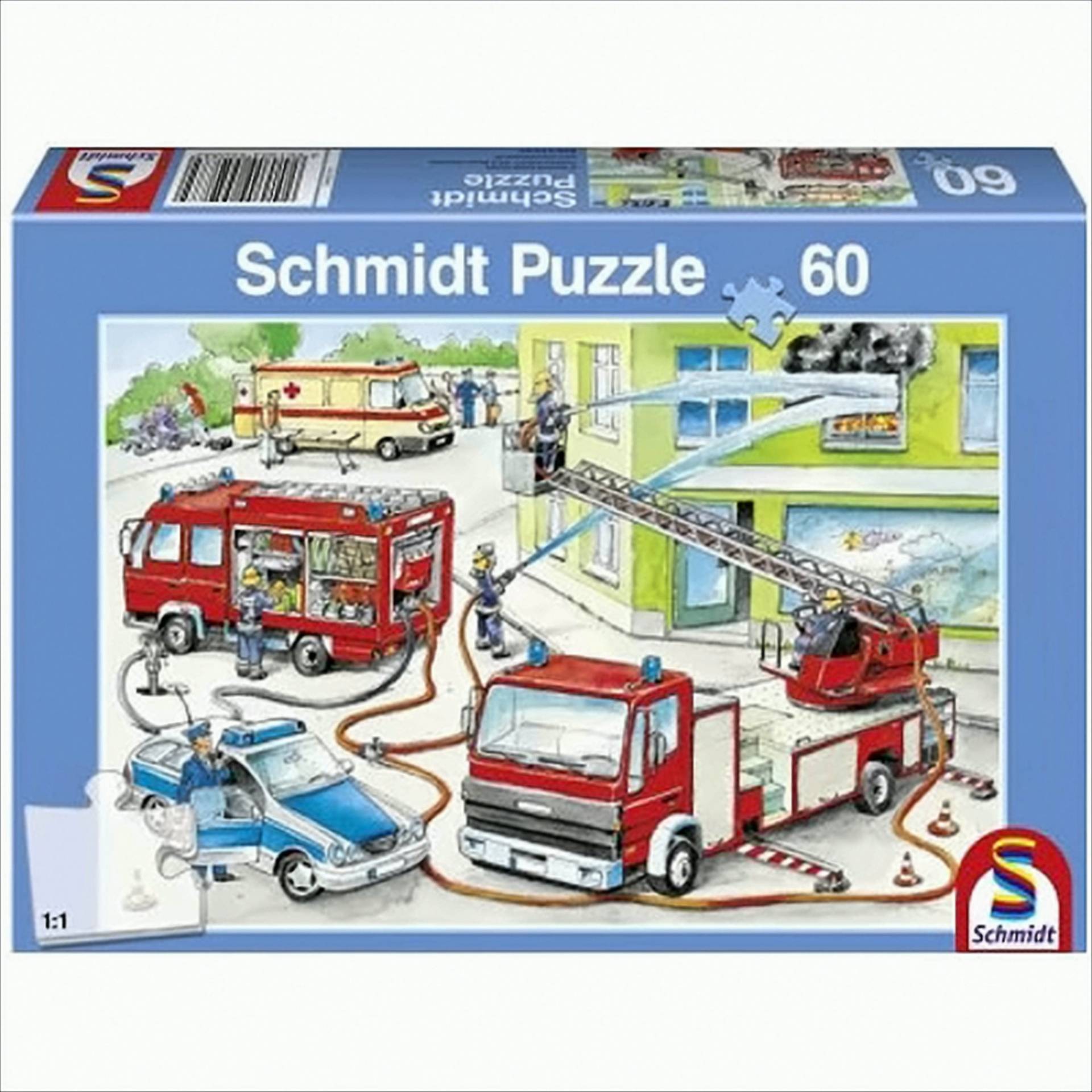 Feuerwehreinsatz, 60 Teile Puzzle von Schmidt Spiele