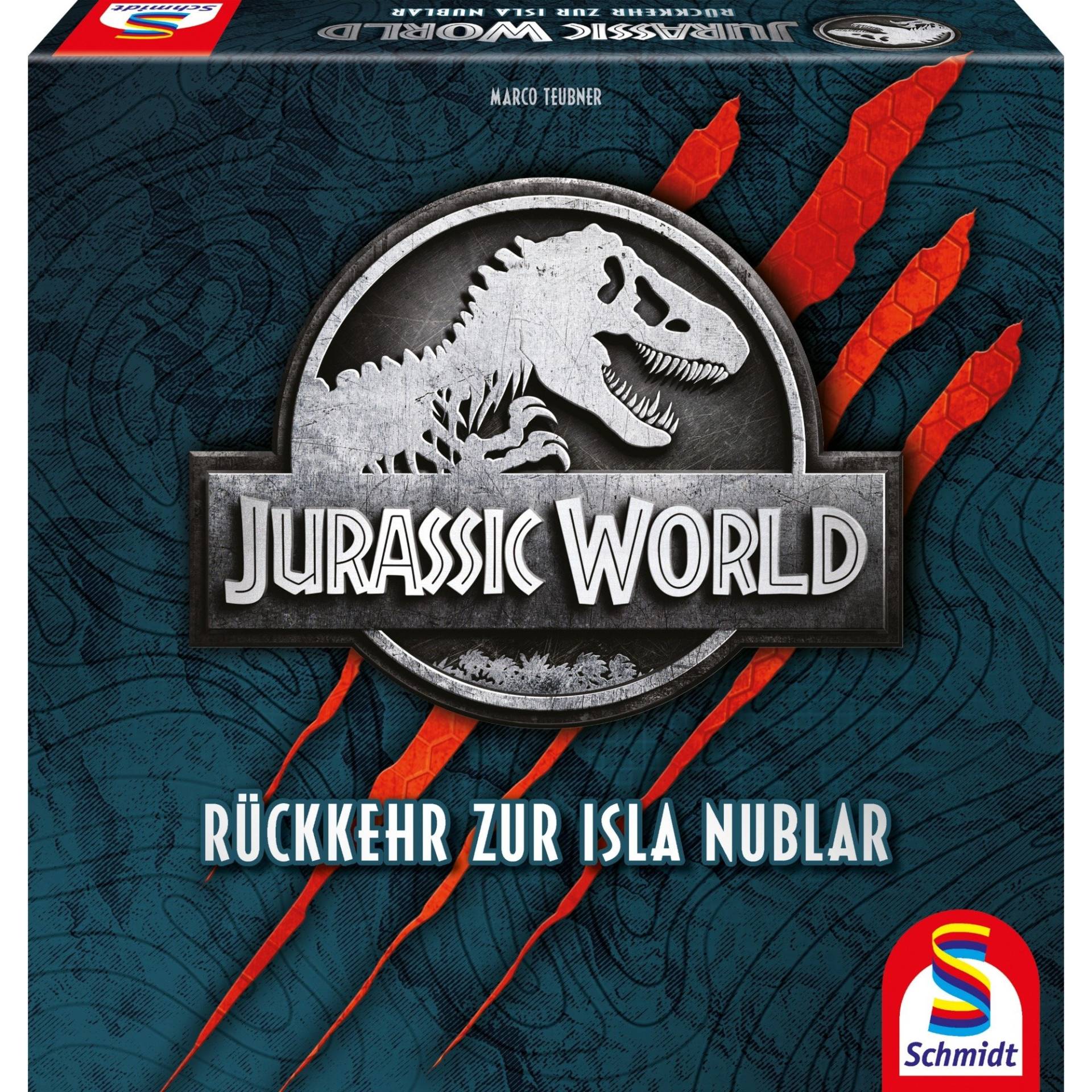 Jurassic World: Rückkehr zur Isla Nublar, Brettspiel von Schmidt Spiele