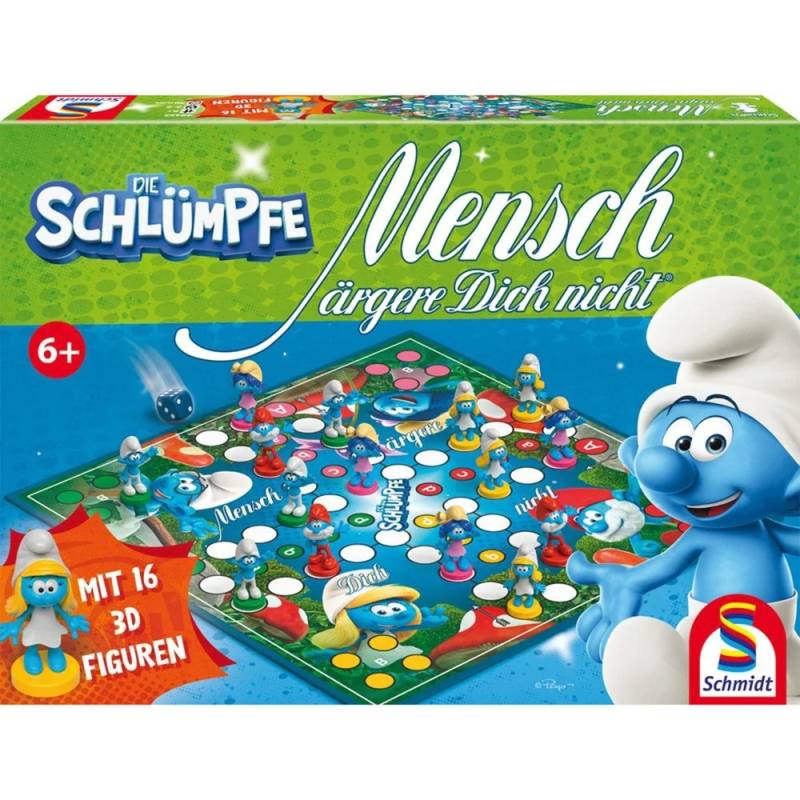 Mensch ärgere Dich nicht - Die Schlümpfe, Brettspiel von Schmidt Spiele