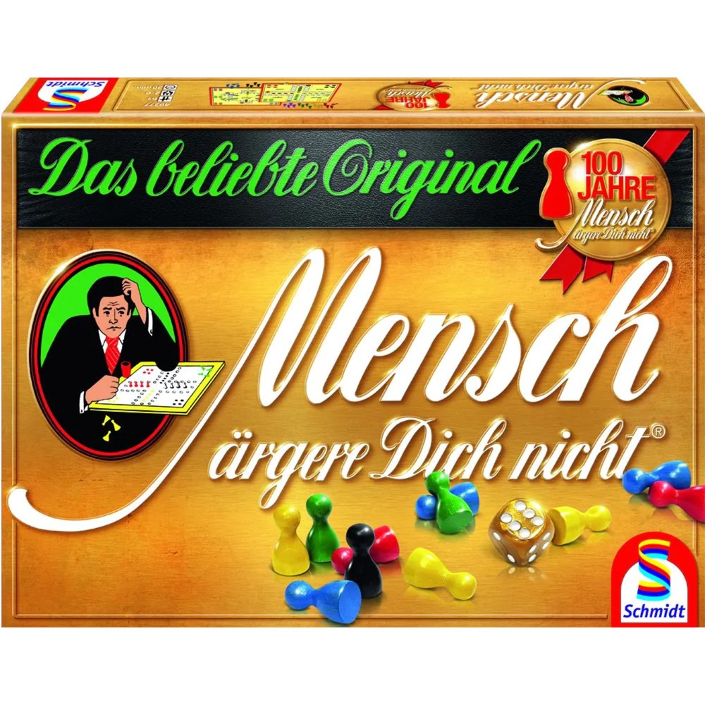 Mensch ärgere Dich nicht - Gold-Edition, Brettspiel von Schmidt Spiele