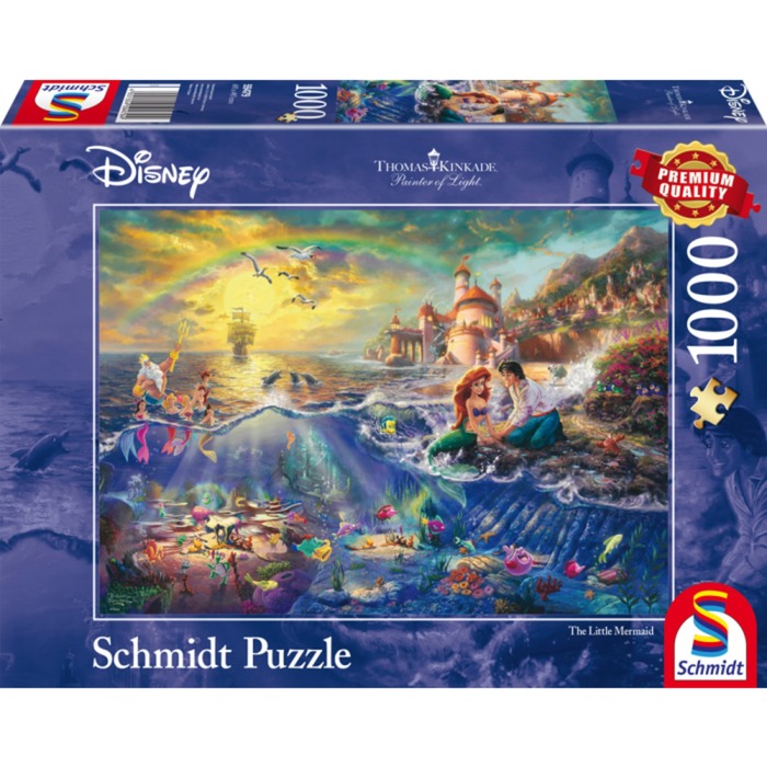 Puzzle Thomas Kinkade: Disney Arielle von Schmidt Spiele