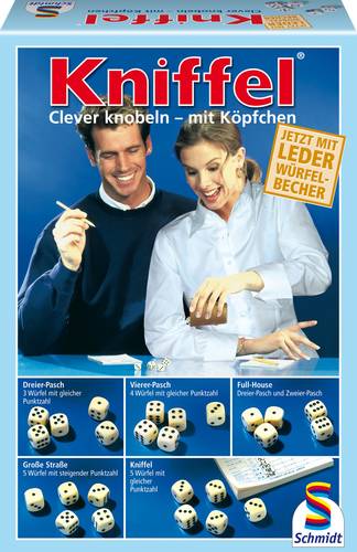Schmidt Spiele 49030 Kniffel mit Lederwürfelbecher Schmidt Spiele 49030 Kniffel mit Lederwürfelbecher von Schmidt Spiele