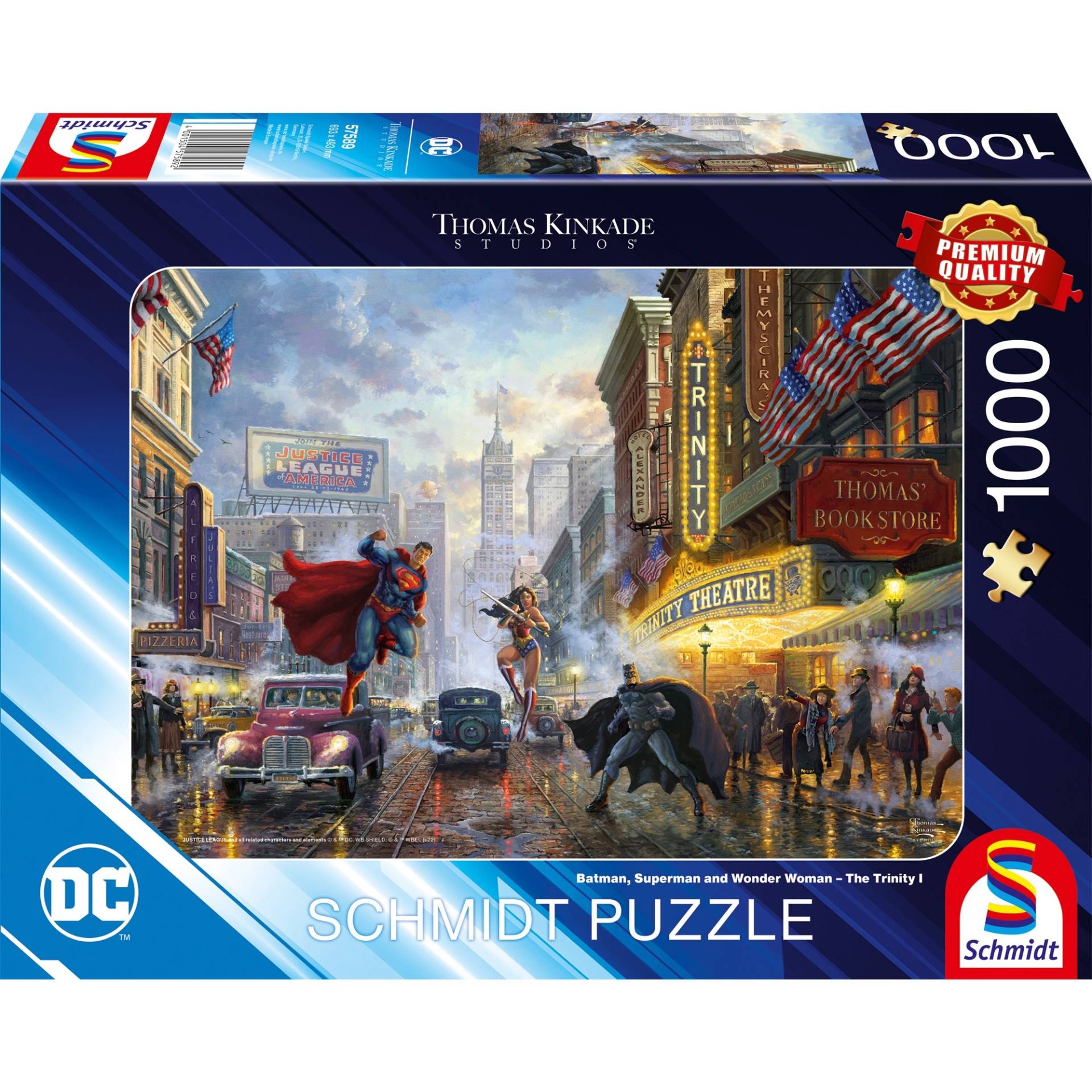 Thomas Kinkade Studios: DC - Batman, Superman and Wonder Woman – The Trinity, Puzzle Thomas Kinkade Studios: DC - Batman, Superman and Wonder Woman – The Trinity, Puzzle von Schmidt Spiele