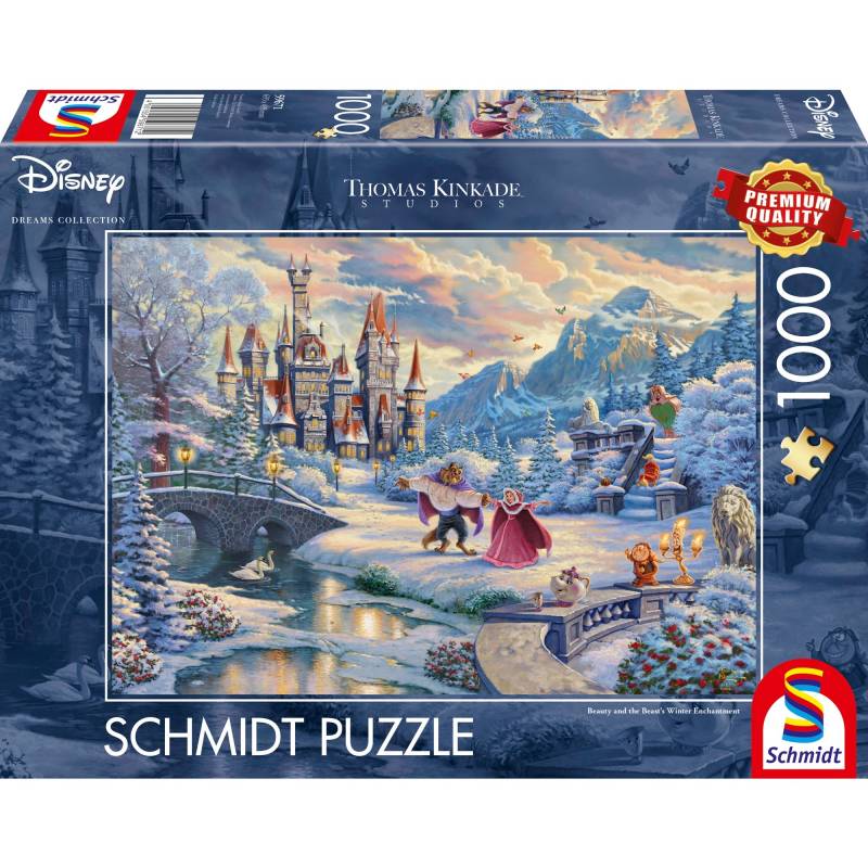 Thomas Kinkade Studios: Disney - Die Schöne und das Biest, Zauberhafter Winterabend von Schmidt Spiele