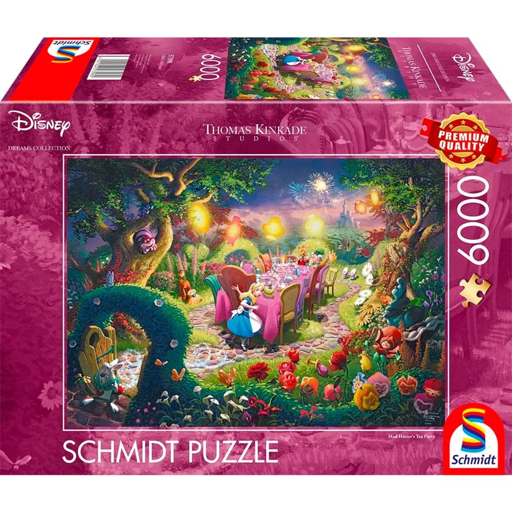 Thomas Kinkade Studios: Disney Dreams Collection - Alice in Wonderland, Mad Hatter’s Tea Party, Puzzle von Schmidt Spiele