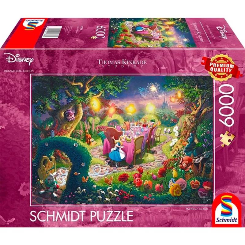 Thomas Kinkade Studios: Disney Dreams Collection - Alice in Wonderland, Mad Hatter’s Tea Party, Puzzle von Schmidt Spiele