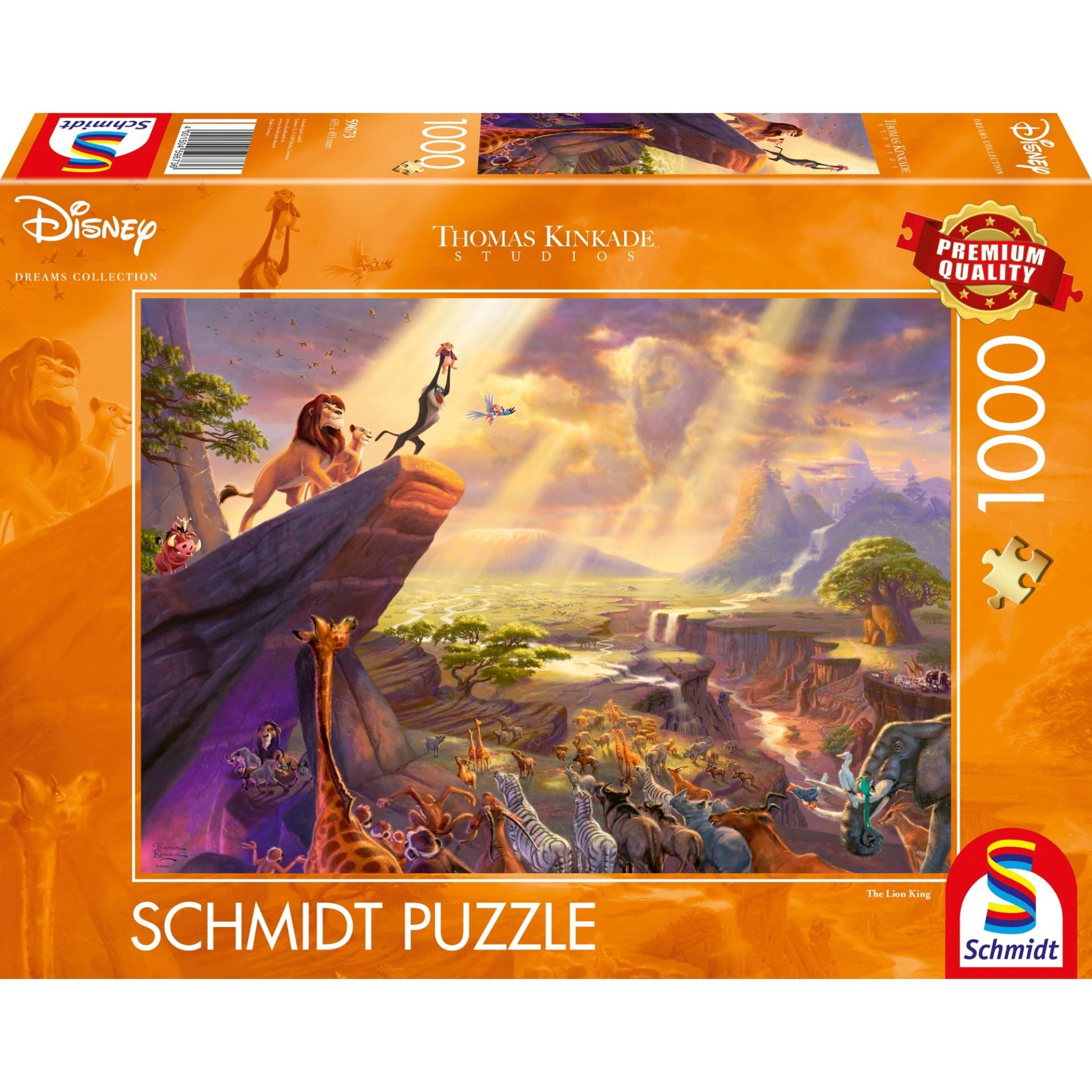 Thomas Kinkade Studios: Disney Dreams Collection - König der Löwen, Puzzle von Schmidt Spiele