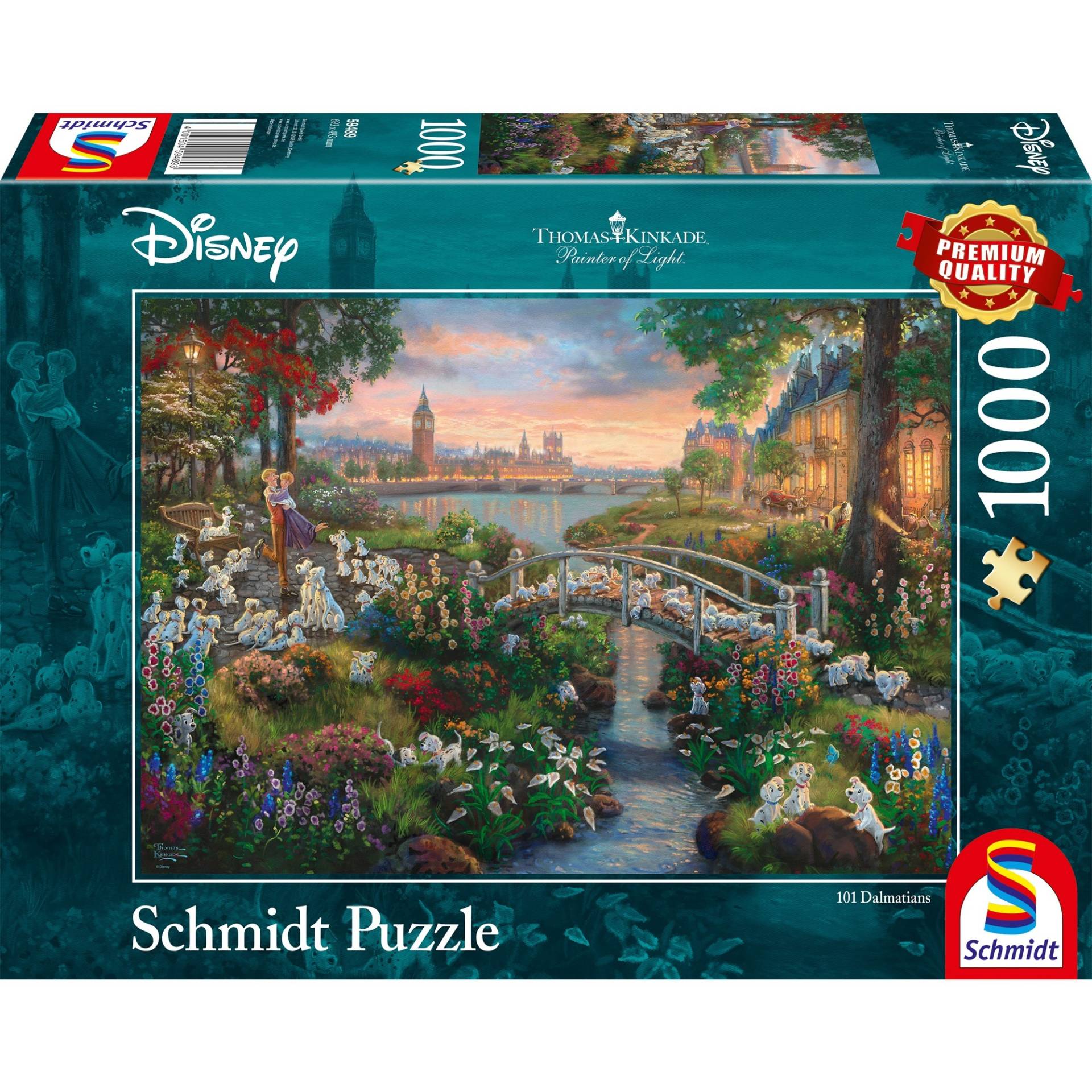 Thomas Kinkade Studios: Painter of Light - Disney 101 Dalmatiner, Puzzle von Schmidt Spiele