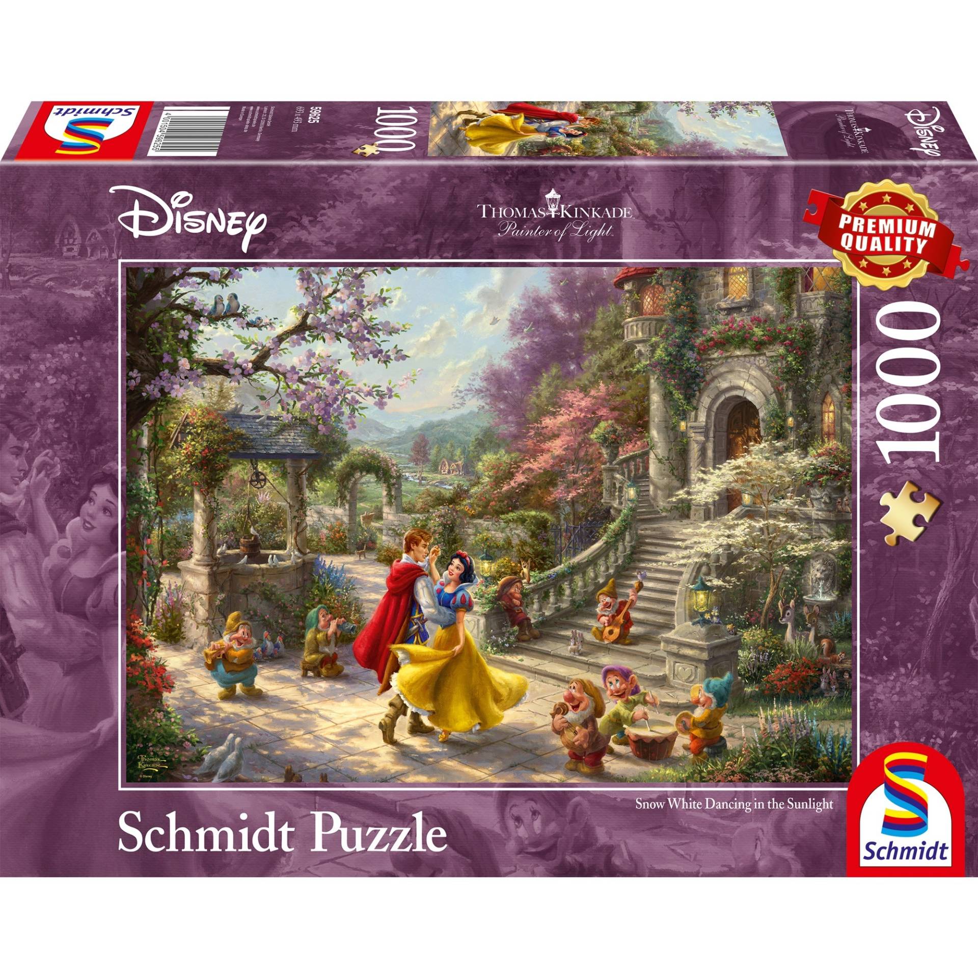 Thomas Kinkade Studios: Painter of Light - Disney Schneewittchen - Tanz mit dem Prinzen, Puzzle von Schmidt Spiele