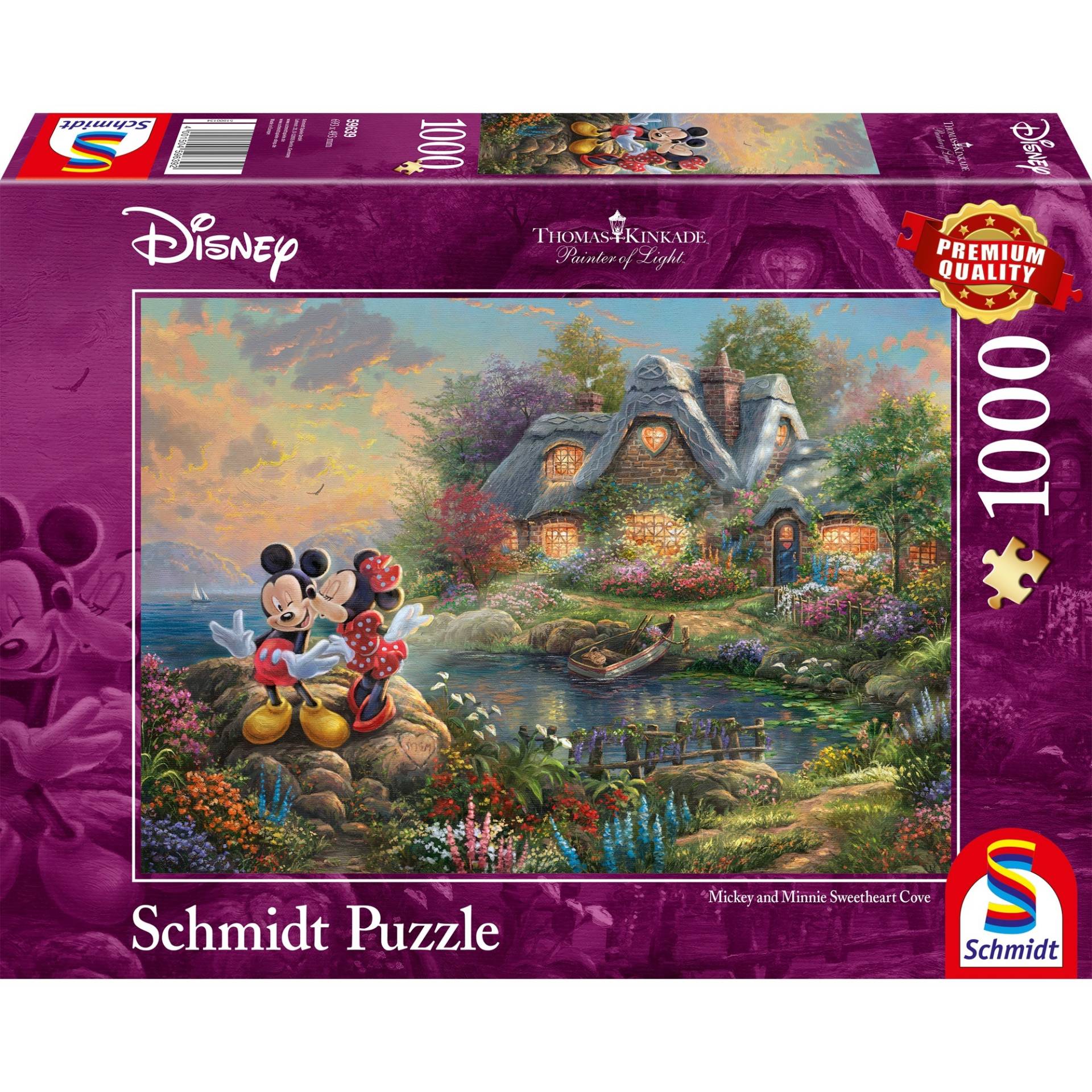 Thomas Kinkade: Painter of Light - Disney, Sweethearts Mickey & Minnie, Puzzle von Schmidt Spiele
