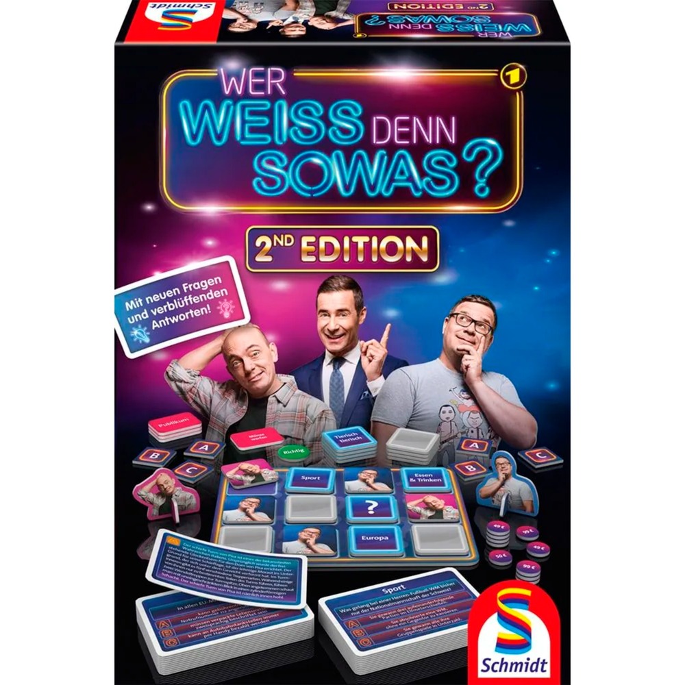 Wer weiss denn sowas? 2nd Edition, Gesellschaftsspiel von Schmidt Spiele