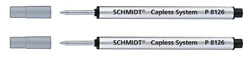 2 x Schmidt Technology Rollerballmine P 8126 capless blau fein von Schmidt Technology