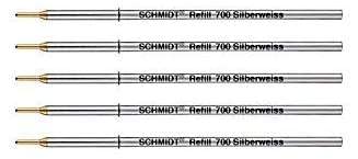 Schmidt Technology Kugelschreibermine Silberweiss Silberminen 5 Exemplare von Schmidt Technology