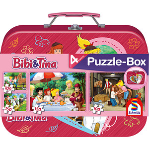 Schmidt Bibi & Tina Puzzle, 2 x 100 und 2 x 150 Teile von Schmidt