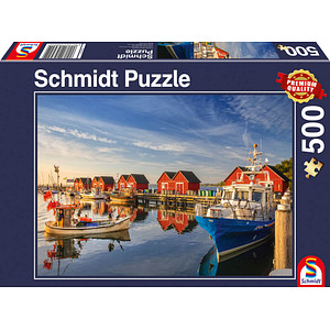 Schmidt Fischereihafen Weiße Wiek Puzzle, 500 Teile von Schmidt